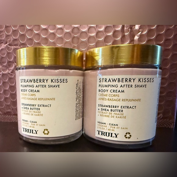 TRULY Other - Lot of 2 TRULY Strawberry Kisses Plumping After Shave Body Cream